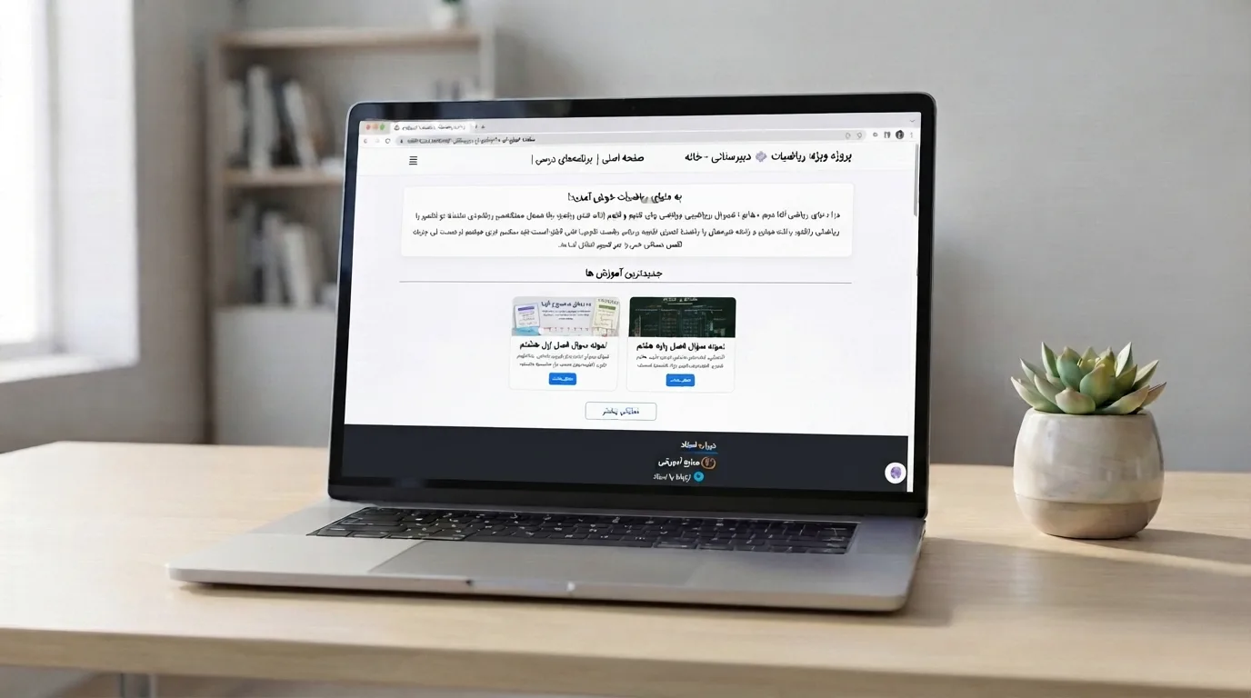طراحی سایت ریاضی فراهانی